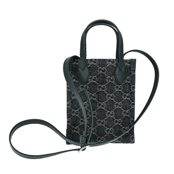 Gucci Ophidia GG Denim Mini Crossbody Bag - Picture 3 of 9